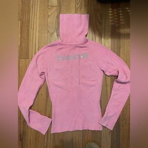 Y2k Bebe pink turtleneck